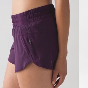 Lululemon purple size 6 tracker shorts